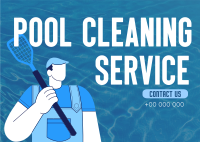 Let Me Clean that Pool Postcard Design