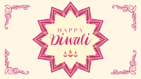 Ornamental Diwali Greeting Facebook Event Cover Design