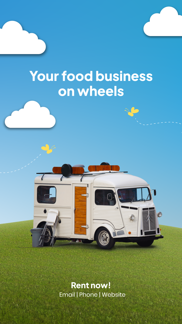 Rent Food Truck Instagram Story Design Image Preview