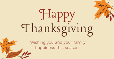 Happy Thanksgiving Facebook ad Image Preview