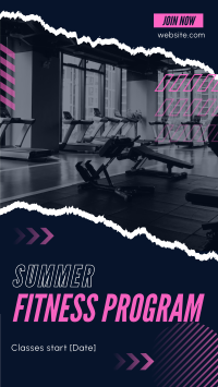 Ripped Off Summer Fitness Facebook Story Image Preview