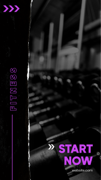 Fitness Starts Now Facebook Story Design