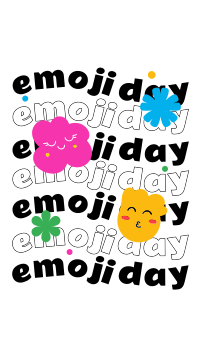 Emojis & Flowers Instagram story Image Preview