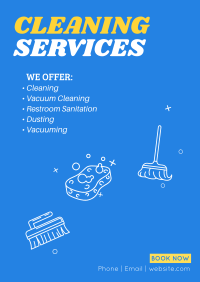 Professional Cleaning Service Poster Image Preview