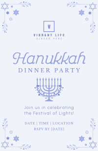 Hannukah Celebration Invitation Design