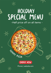 Holiday Pizza Special Poster Image Preview