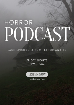 Horror Podcast Flyer Image Preview
