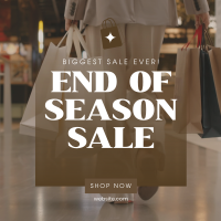 End of Season Shopping Instagram Post Design