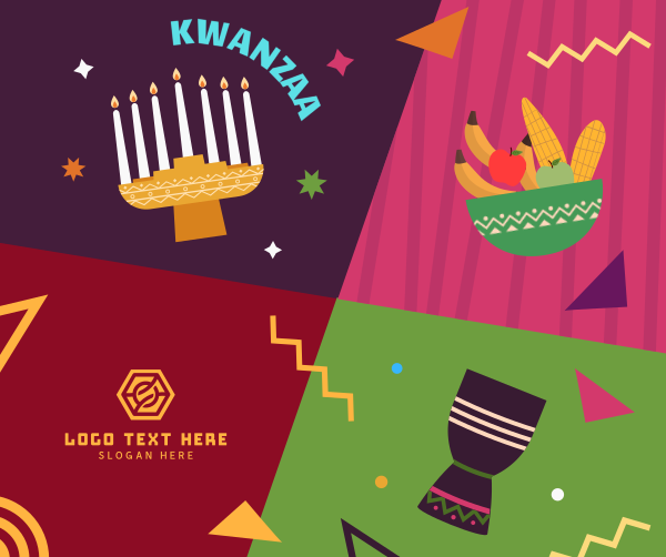 Colorful Kwanzaa Facebook Post Design Image Preview