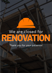 Closed for Renovation Flyer Image Preview
