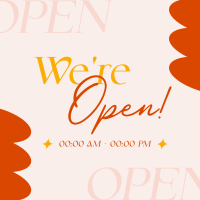 We're Open Now Instagram Post Preview