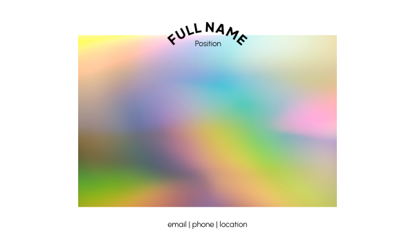 Dreamy Holo Business Card Design Image Preview