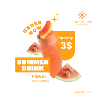 Summer Drink Flavor  Instagram post Image Preview