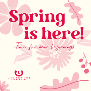 Spring New Beginnings Instagram post Image Preview