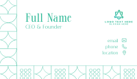 Minimalist Elegant Geometric Business Card Preview