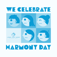 Tiled Harmony Day Instagram post Image Preview