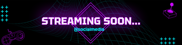 Gaming Lines Twitch Banner Design Image Preview