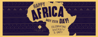 Africa Day Greeting Facebook Cover Design
