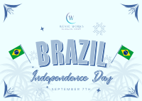 Festive Brazil Independence Postcard Image Preview