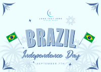 Festive Brazil Independence Postcard Design