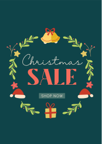 Christmas Wreath Sale Flyer Image Preview