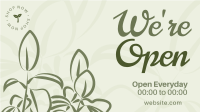 Plant Store Open Facebook Event Cover Design
