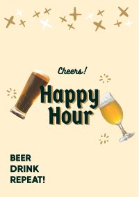 Cheers Happy Hour Flyer Image Preview