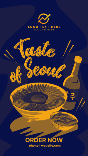 Taste of Seoul Food Facebook story Image Preview