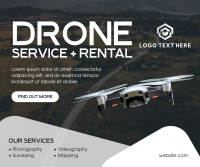 Drone Rental Facebook Post Design