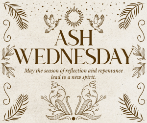 Rustic Ash Wednesday Facebook post Image Preview