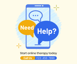 Online Therapy Consultation Facebook post Image Preview