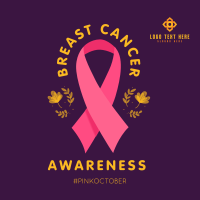 Fight Against Breast Cancer Instagram Post Design