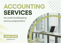 Accounting and Finance Service Postcard Design