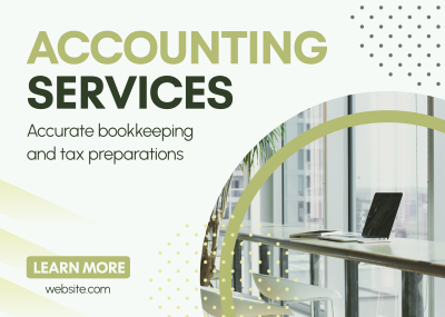 Accounting and Finance Service Postcard Image Preview