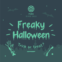 Freaky Halloween Instagram Post Design