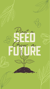 Earth Day Seed Planting Instagram Story Design