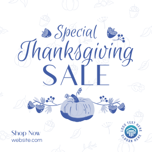 Special Thanksgiving Sale Instagram post Image Preview