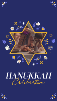 Hanukkah Family Instagram story Image Preview