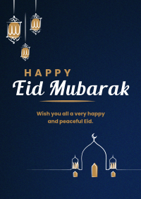 Eid Mubarak Lanterns Flyer Image Preview