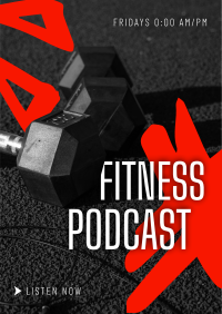 Modern Fitness Podcast Poster Design