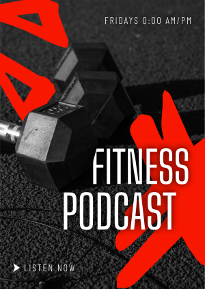 Modern Fitness Podcast Poster Image Preview