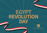 Egypt Revolution Day Postcard Image Preview