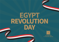 Egypt Revolution Day Postcard Image Preview