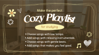 Cozy Comfy Music Facebook Event Cover Design