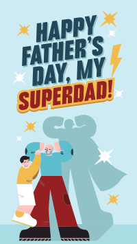 Superhero Father's Day YouTube short Image Preview