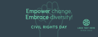 Empowering Civil Rights Day Facebook cover Image Preview