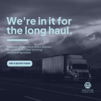 Hauling And Trucking Instagram post Image Preview