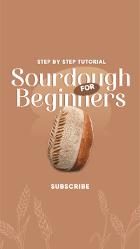 Beginner Sourdough Tutorial TikTok video Image Preview