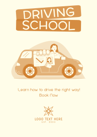 Best Driving School Poster Design