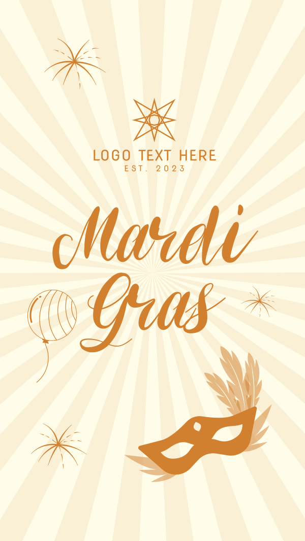 Mardi Gras Instagram Story Design Image Preview